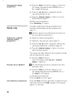 Предварительный просмотр 26 страницы Siemens WDI1442 Instruction Manual And Installation Instructions