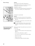 Предварительный просмотр 42 страницы Siemens WDI1442 Instruction Manual And Installation Instructions