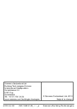 Предварительный просмотр 2 страницы Siemens WFZ56 Series Mounting And Commissioning Instructions