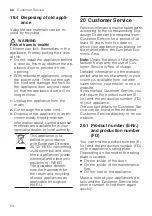 Preview for 54 page of Siemens WG42G2ALDN User Manual And Installation Instructions