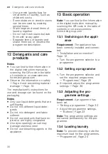 Preview for 30 page of Siemens WG44G10G0 User Manual And Installation Instructions