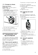 Preview for 49 page of Siemens WG44G10G0 User Manual And Installation Instructions