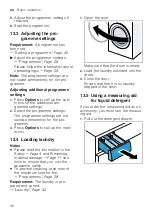 Preview for 46 page of Siemens WG56A6B00W User Manual And Installation Instructions