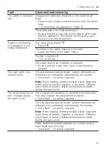 Preview for 47 page of Siemens WG56G2ABDN User Manual And Installation Instructions