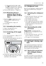 Предварительный просмотр 33 страницы Siemens WG56G2AEDN User Manual And Installation Instructions