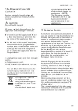 Preview for 49 page of Siemens WG56G2MAFG User Manual And Installation Instructions