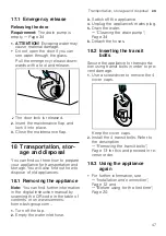 Preview for 47 page of Siemens WG56G2MEDN User Manual And Installation Instructions