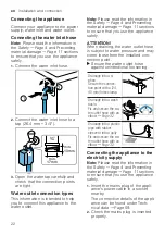 Предварительный просмотр 22 страницы Siemens WI12W325ES User Manual And Installation Instructions