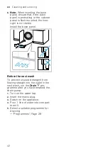 Предварительный просмотр 42 страницы Siemens WIW28542EU User Manual And Installation Instructions