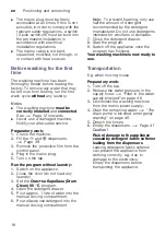 Preview for 18 page of Siemens WM T Series Instruction Manual And Installation Instructions