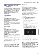 Preview for 13 page of Siemens WM..U... Instruction And Installation Manual