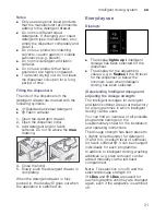 Preview for 21 page of Siemens WM..U... Instruction And Installation Manual