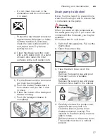 Preview for 27 page of Siemens WM..U... Instruction And Installation Manual