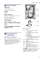 Preview for 33 page of Siemens WM..U... Instruction And Installation Manual