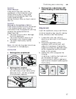 Preview for 37 page of Siemens WM..U... Instruction And Installation Manual