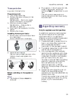 Preview for 39 page of Siemens WM..U... Instruction And Installation Manual