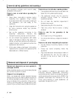 Preview for 4 page of Siemens WM08E260BC Instructions For Installation And Use Manual