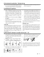 Preview for 5 page of Siemens WM08E260BC Instructions For Installation And Use Manual