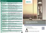 Предварительный просмотр 8 страницы Siemens WM10E277EE Series Operating Instructions Manual