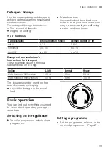 Preview for 29 page of Siemens WM10J180GC User Manual And Installation Instructions