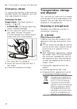 Preview for 48 page of Siemens WM10J180GC User Manual And Installation Instructions