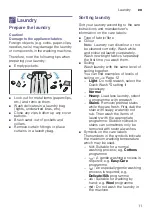 Предварительный просмотр 11 страницы Siemens WM10K060TH Instruction Manual And Installation Instructions