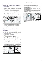 Предварительный просмотр 21 страницы Siemens WM10K060TH Instruction Manual And Installation Instructions