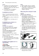 Предварительный просмотр 28 страницы Siemens WM10K060TH Instruction Manual And Installation Instructions