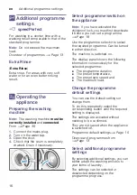 Предварительный просмотр 16 страницы Siemens WM10K160GR Instruction Manual And Installation Instructions