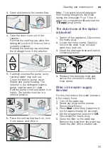 Предварительный просмотр 23 страницы Siemens WM10K160GR Instruction Manual And Installation Instructions