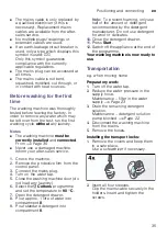 Предварительный просмотр 35 страницы Siemens WM10K160GR Instruction Manual And Installation Instructions