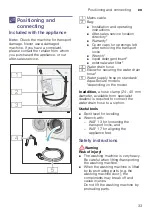 Preview for 33 page of Siemens WM10K160HK Instruction Manual And Installation Instructions