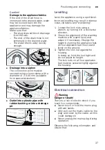 Preview for 37 page of Siemens WM10K160HK Instruction Manual And Installation Instructions