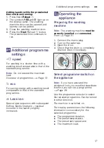 Preview for 17 page of Siemens WM10K200ME Instruction Manual And Installation Instructions