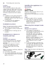 Preview for 32 page of Siemens WM10K200ME Instruction Manual And Installation Instructions