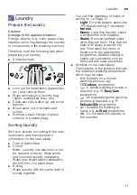 Предварительный просмотр 11 страницы Siemens WM10K21SME Instruction Manual And Installation Instructions