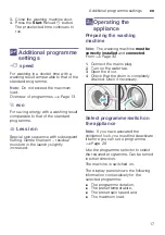 Предварительный просмотр 17 страницы Siemens WM10K21SME Instruction Manual And Installation Instructions