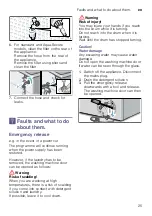 Предварительный просмотр 25 страницы Siemens WM10K220GR Instruction Manual And Installation Instructions