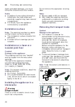 Предварительный просмотр 32 страницы Siemens WM10K220GR Instruction Manual And Installation Instructions