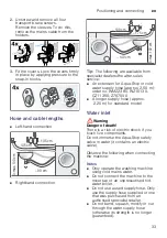 Предварительный просмотр 33 страницы Siemens WM10K220GR Instruction Manual And Installation Instructions