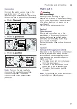 Предварительный просмотр 37 страницы Siemens WM10W460IL Instruction Manual And Installation Instructions