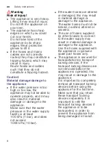 Preview for 8 page of Siemens WM10W468IL Instruction Manual And Installation Instructions