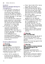 Preview for 10 page of Siemens WM10W468IL Instruction Manual And Installation Instructions