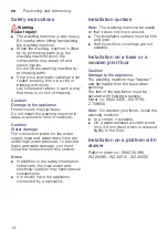 Preview for 14 page of Siemens WM10W468IL Instruction Manual And Installation Instructions