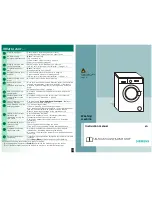 Предварительный просмотр 8 страницы Siemens WM12A163DN Manual