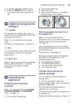 Preview for 17 page of Siemens WM12K210GC Instruction Manual And Installation Instructions