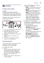 Предварительный просмотр 11 страницы Siemens WM12K210ME Instruction Manual And Installation Instruction