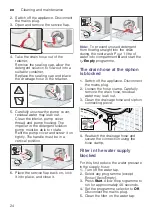 Предварительный просмотр 24 страницы Siemens WM12K210ME Instruction Manual And Installation Instruction