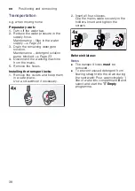 Предварительный просмотр 38 страницы Siemens WM12K210ME Instruction Manual And Installation Instruction