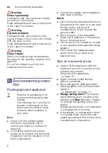 Предварительный просмотр 6 страницы Siemens WM12K220TH Instruction Manual And Installation Instructions